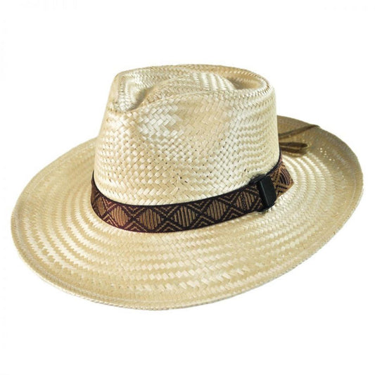 Riverz by San Francisco Hat Company | Delta TechStraw Fedora Hat | 401601 | lead | OFF WHITE