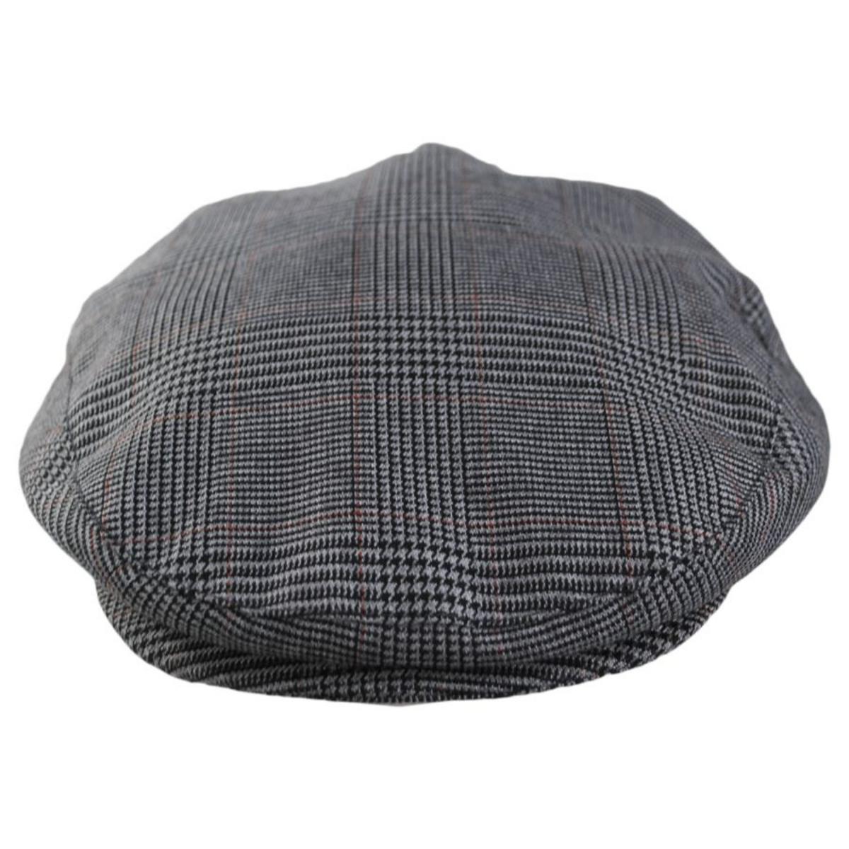 Bigalli | Glen Plaid Ivy Cap | 161809 | front | GREY