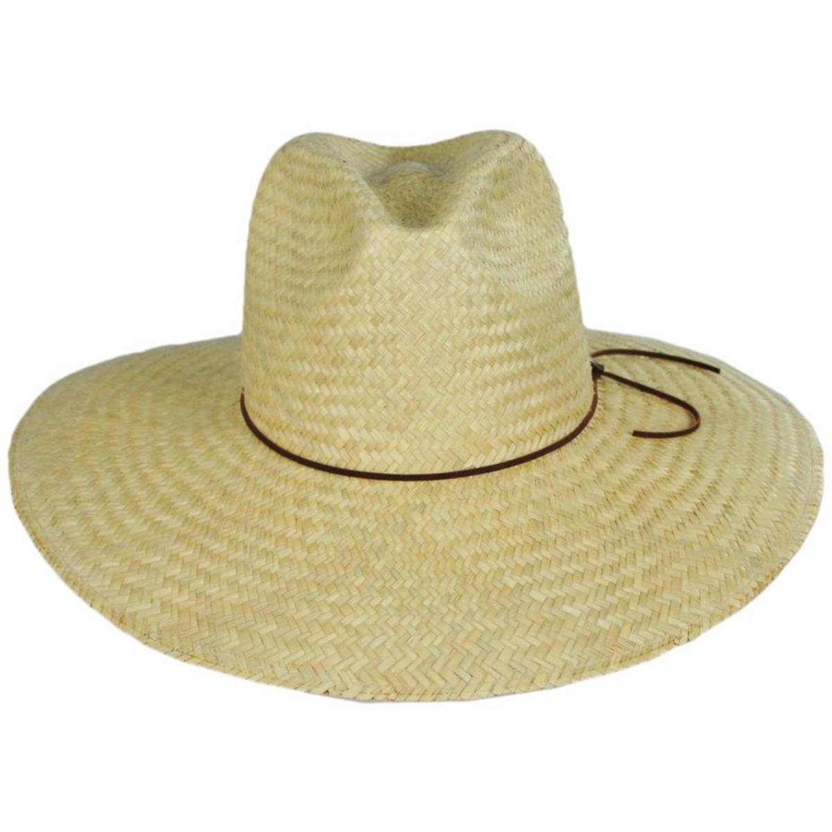 Stetson | The Gatherer Palm Straw Wide Brim Fedora Hat | 127045 | front | NATURAL