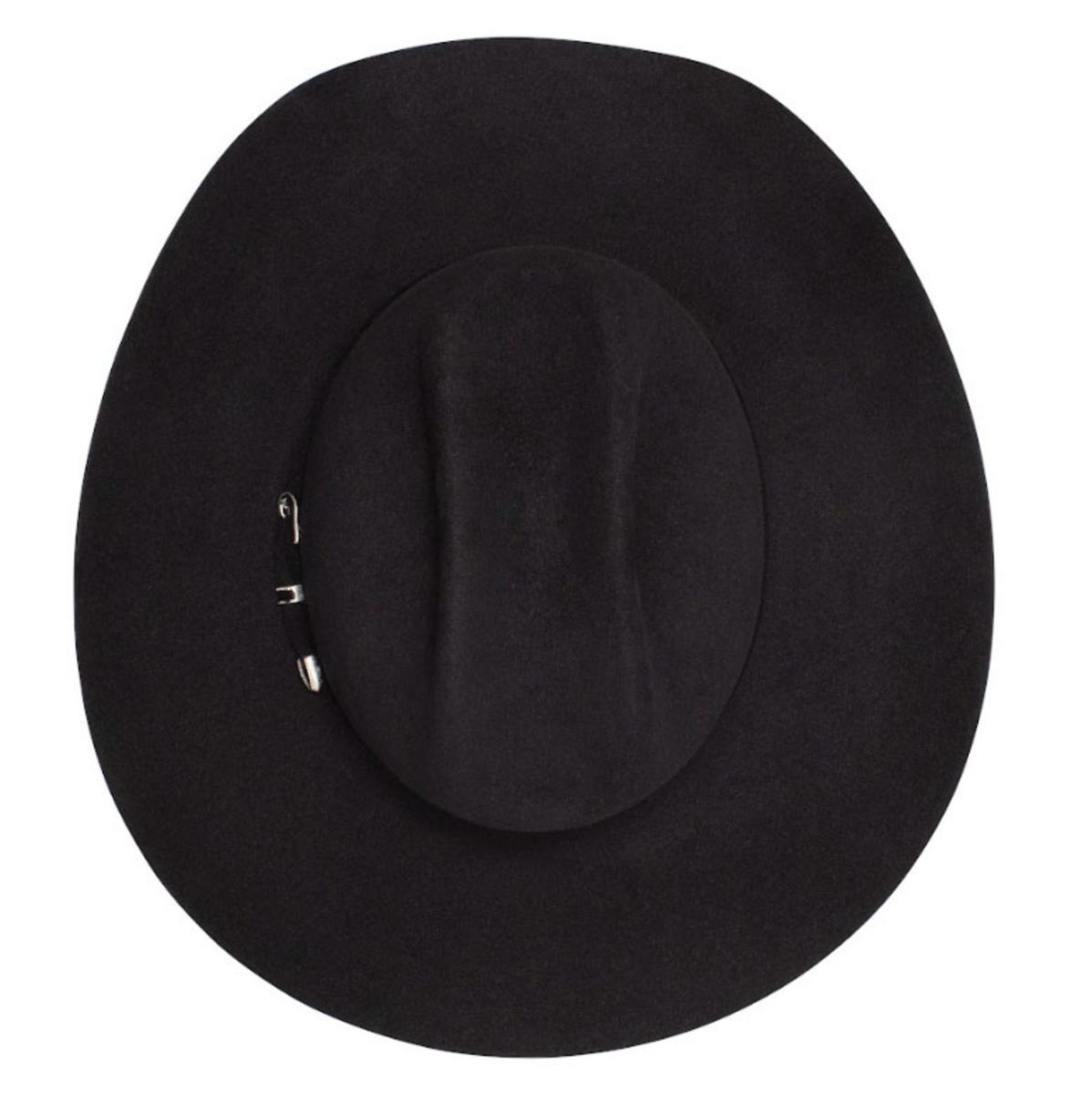 Resistol | George Strait Collection City Limits 6X Fur Felt Western Hat | 130642 | top | BLACK
