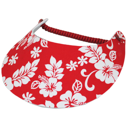 The Incredible Sunvisor | Springlace Hibiscus Sunvisor | 196361 | lead | RED