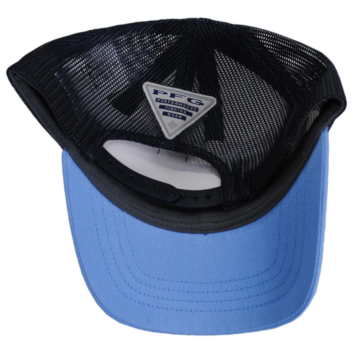 Columbia Sportswear | Kid's PFG Fish Flag Snapback Baseball Cap | 509610 | under | WHITE AGATE BLUE COLLEGIATE BLUE