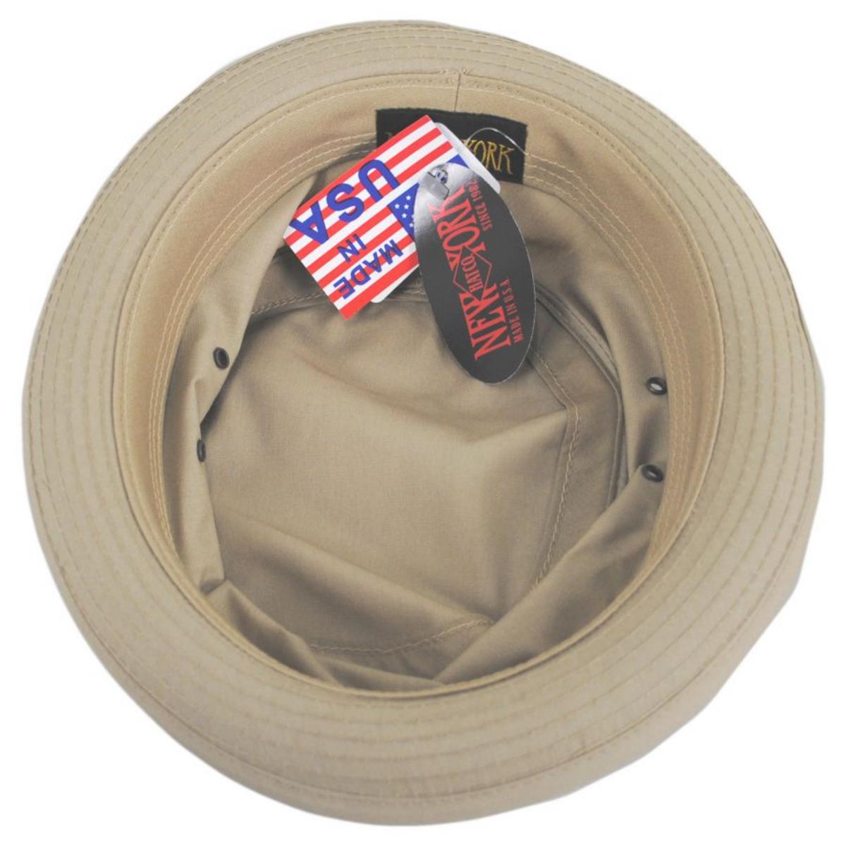 NEW YORK HAT CO | Fisherman Cotton Blend Bucket Hat | 187102 | under | TAN