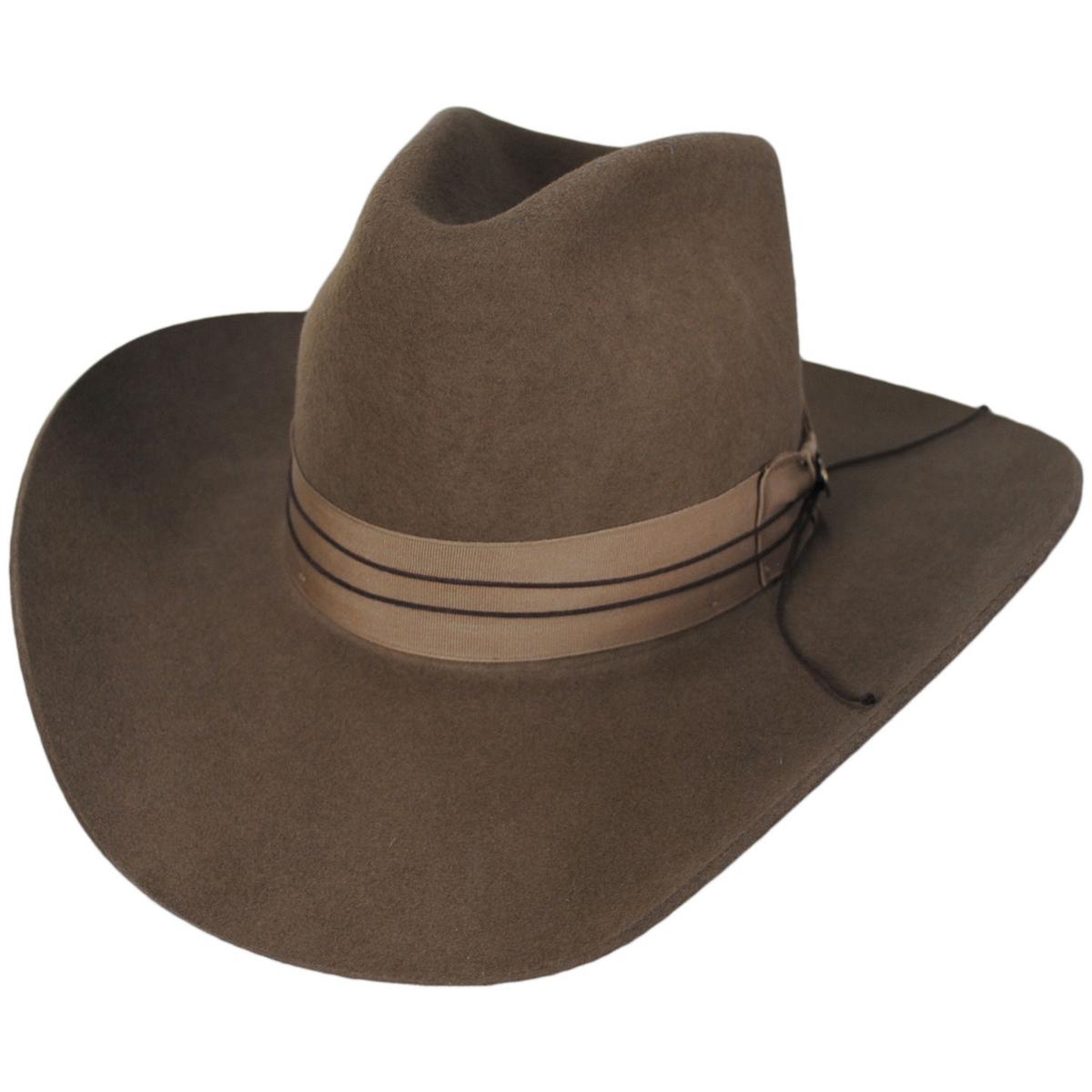 Stetson | Enigma Wool Felt Western Hat | 130745 | lead | PECAN