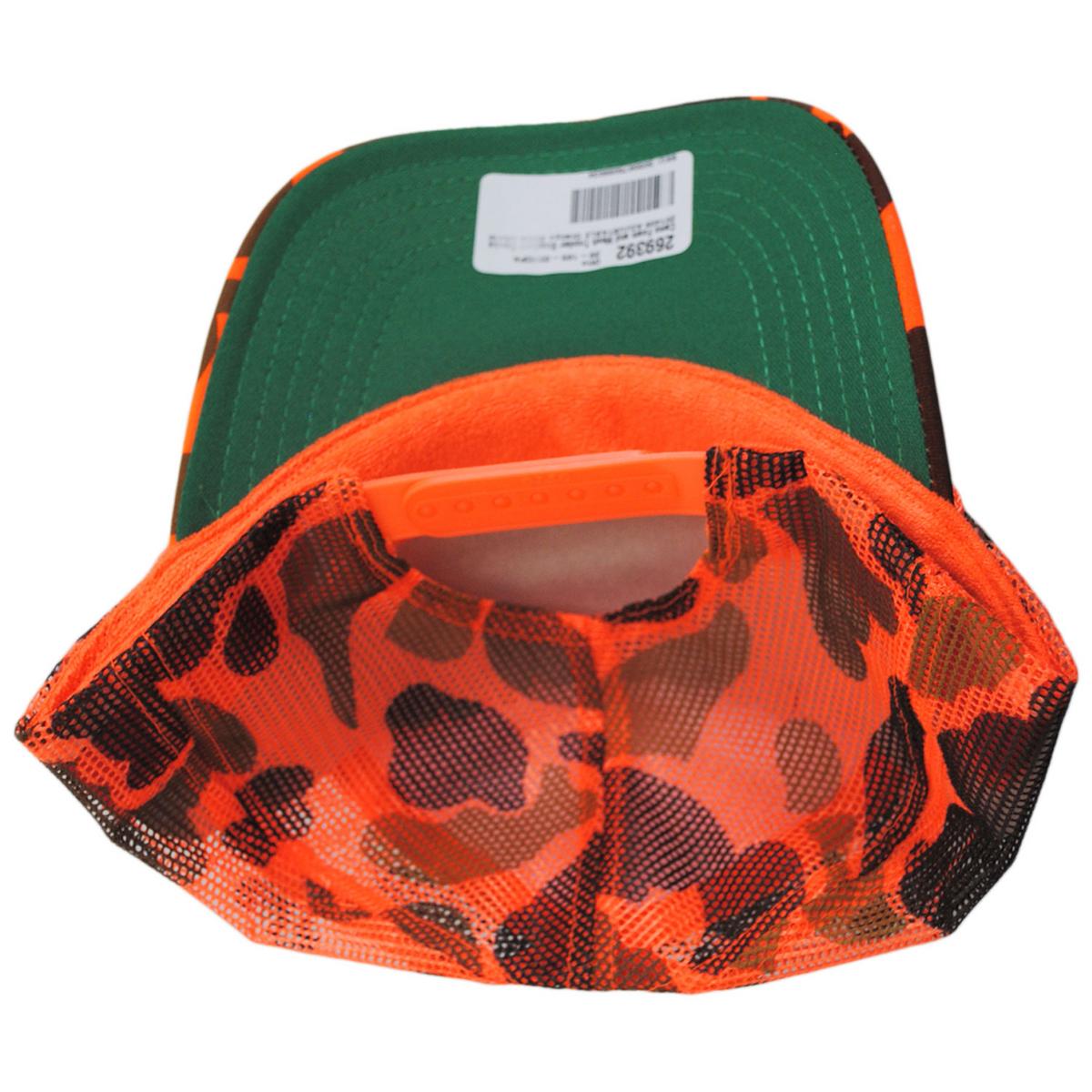 Otto | Camo Foam and Mesh Trucker Snapback Baseball Cap | 201408 | under | NEON ORANGE