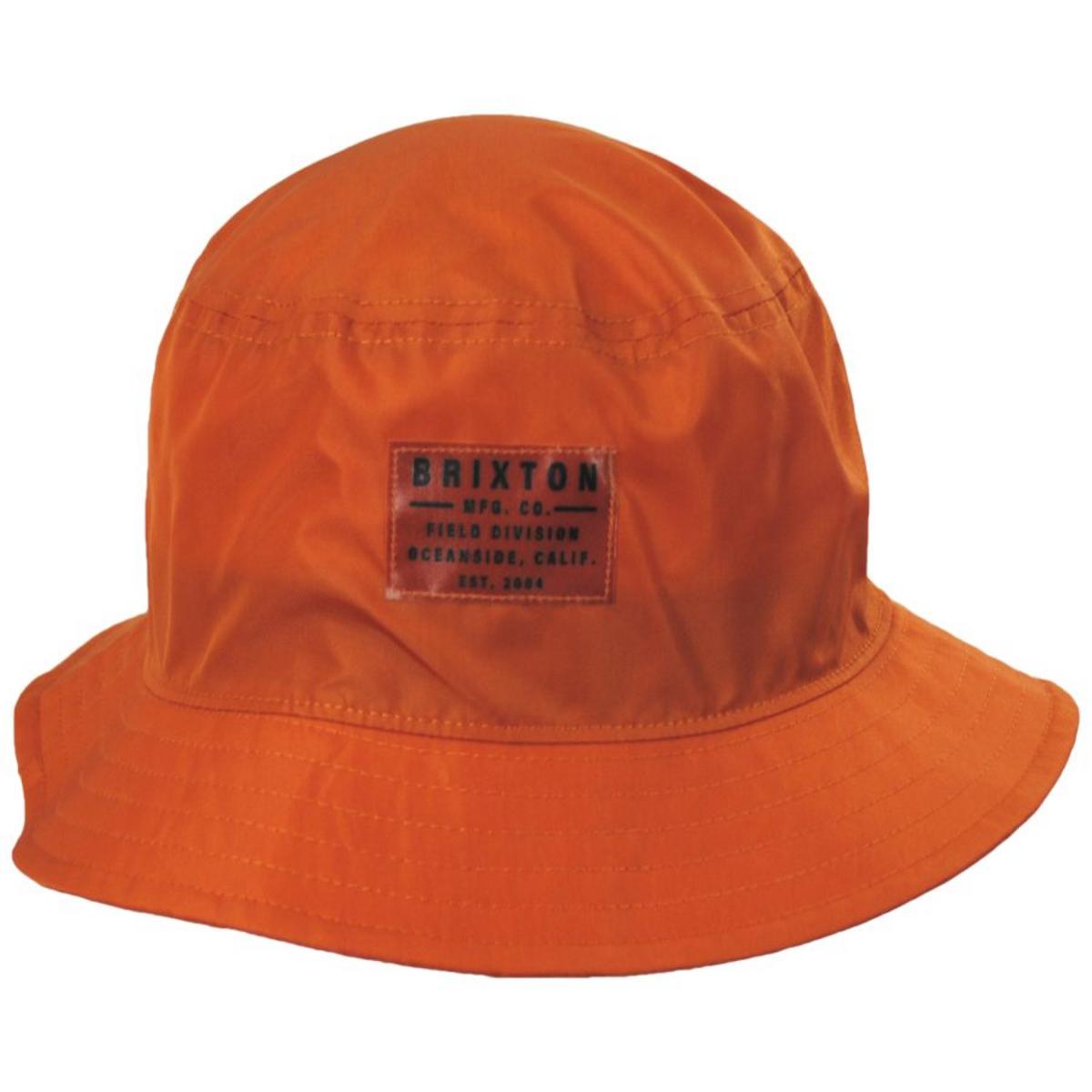 BRIXTON HATS | Vintage Nylon Packable Bucket Hat | 185542 | front | PARADISE ORANGE