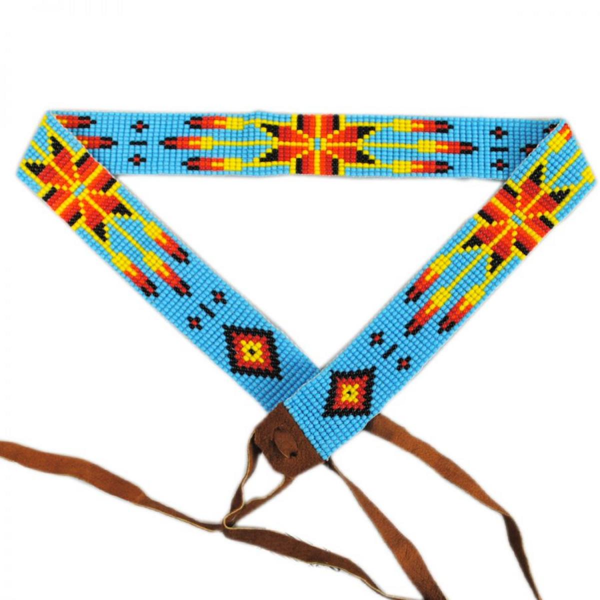 SunBody Hats | Morning Star Beaded Hat Band | 602620 | lead | TURQUOISE