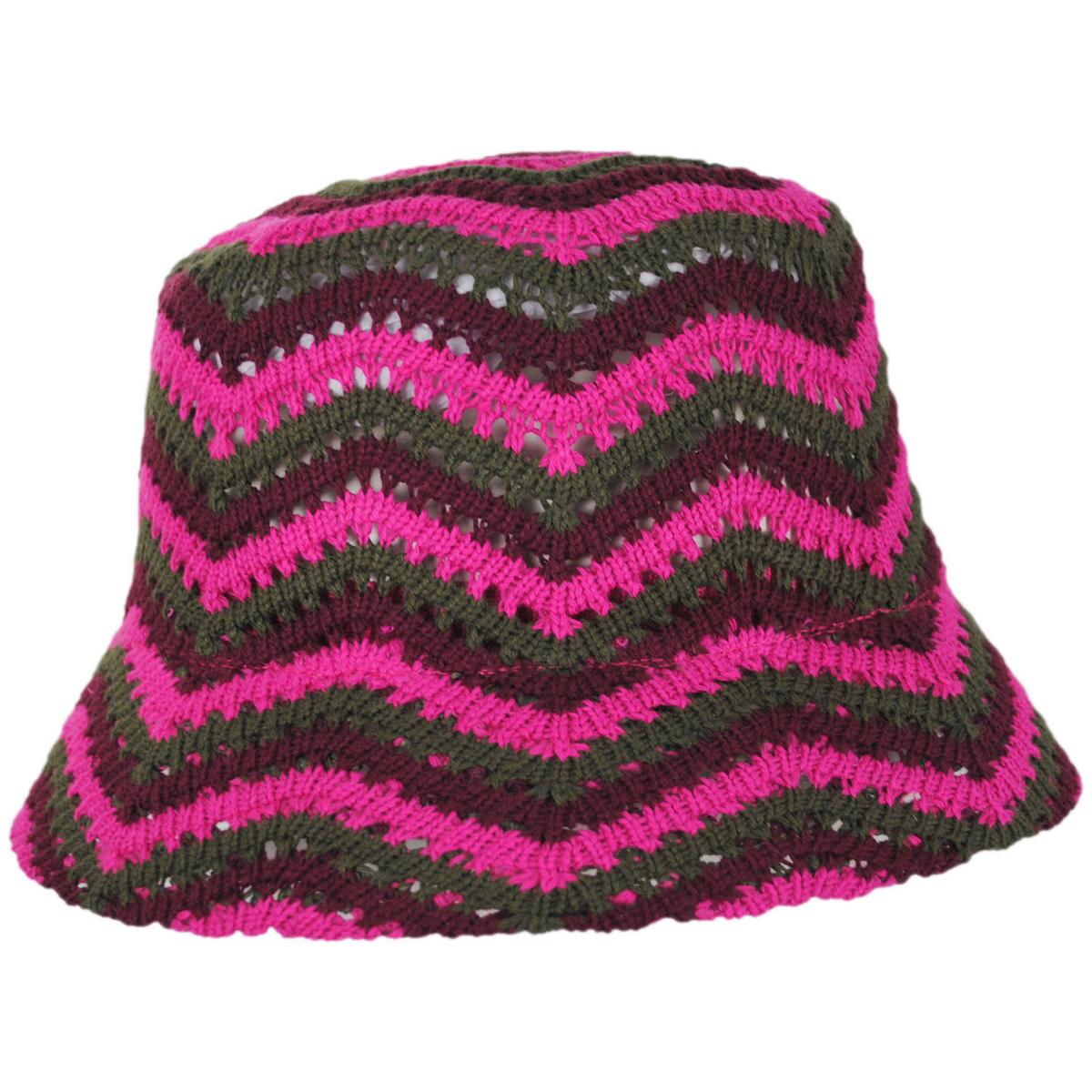 San Diego Hat Company | Dolly Cotton Knit Bucket Hat | 108649 | profile | PINK
