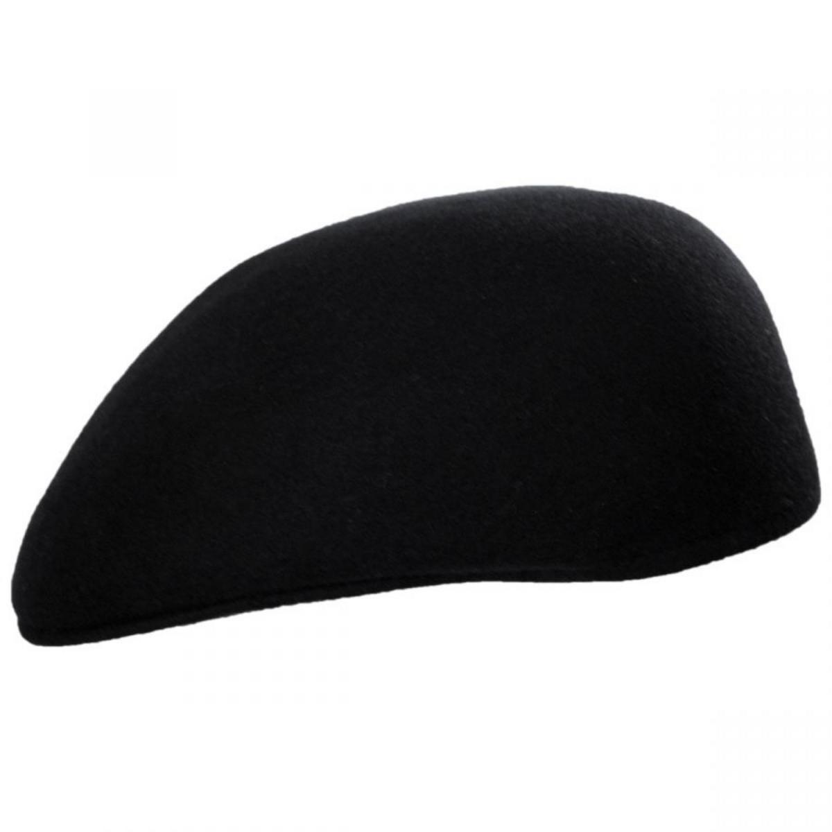 Bigalli | Wool Felt Ascot Cap | 161806 | profile | BLACK
