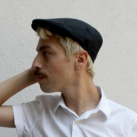 Baskerville Hat Company | Hampstead Japanese Wool Ivy Cap | 167651 | lsmone | CHARCOAL
