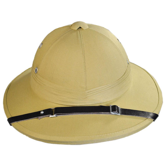 Village Hat Shop | Wholesale French Pith Helmet B2B Pre-Pack | B2B155800 | front | KHAKI