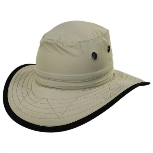 Dorfman Pacific | Jetty Supplex Booney Hat | 400230 | lead | KHAKI