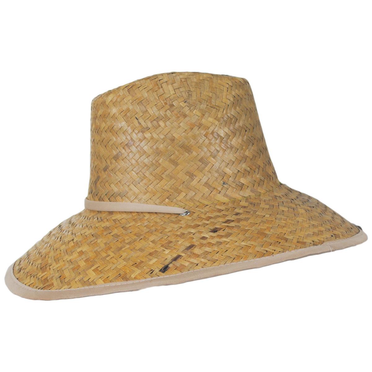 Peter Grimm | Kenny Solid Straw Lifeguard Hat | 127215 | profile | TAN