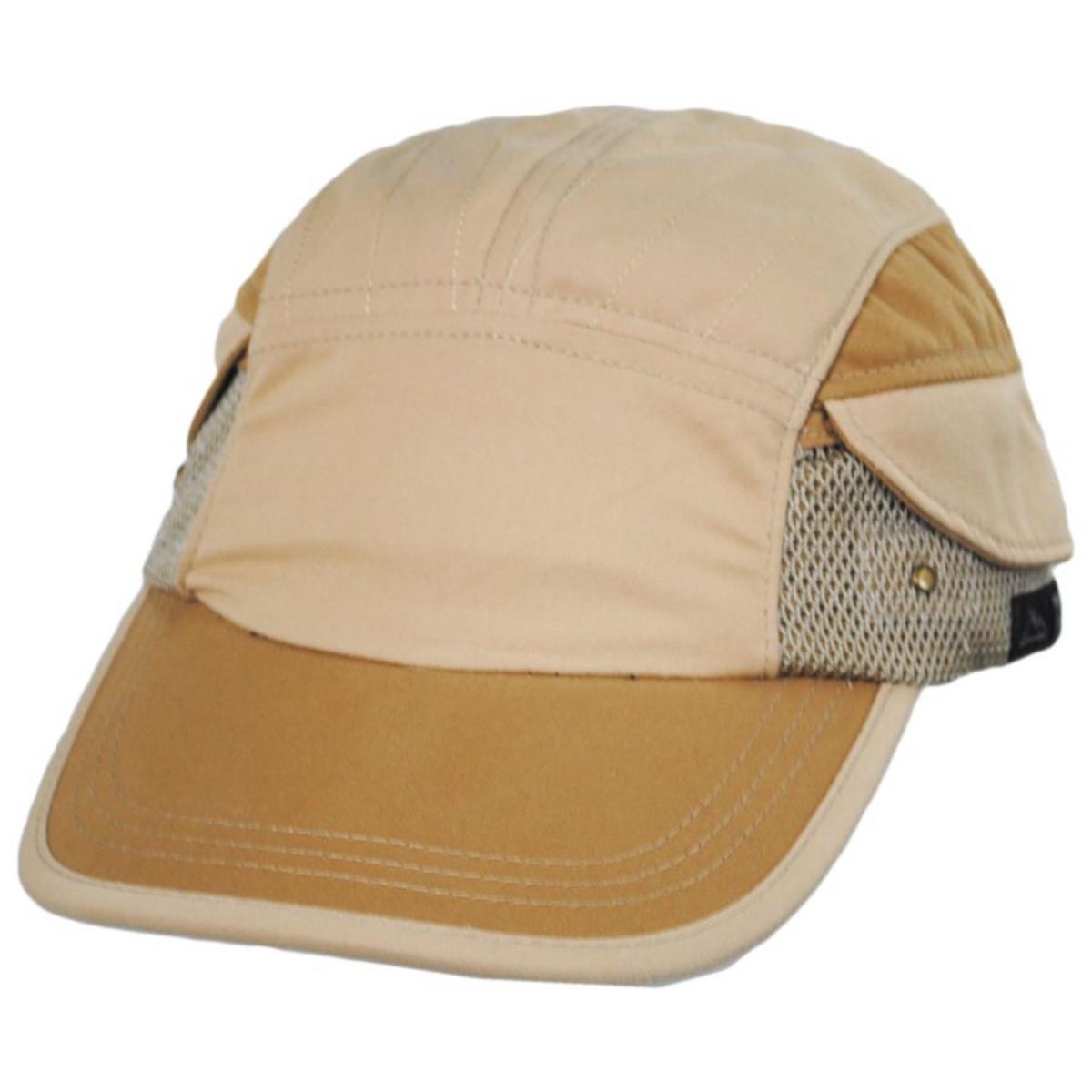 Dorfman Pacific | Squall Waterproof Earflap Ball Cap | 200347 | lead | TAN