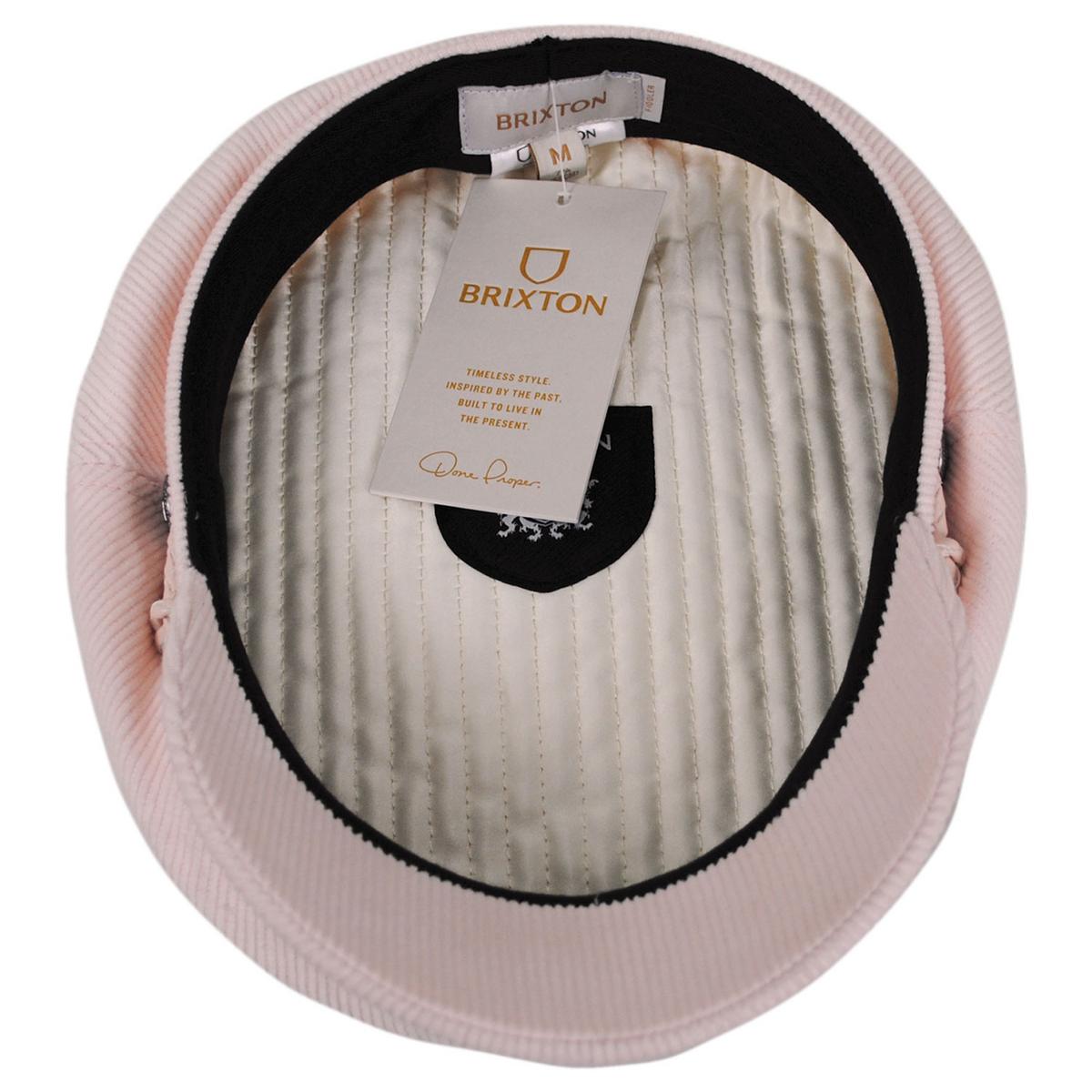 BRIXTON HATS | Corduroy Fiddler Cap - Soft Pink | 181305SP | under | SOFT PINK