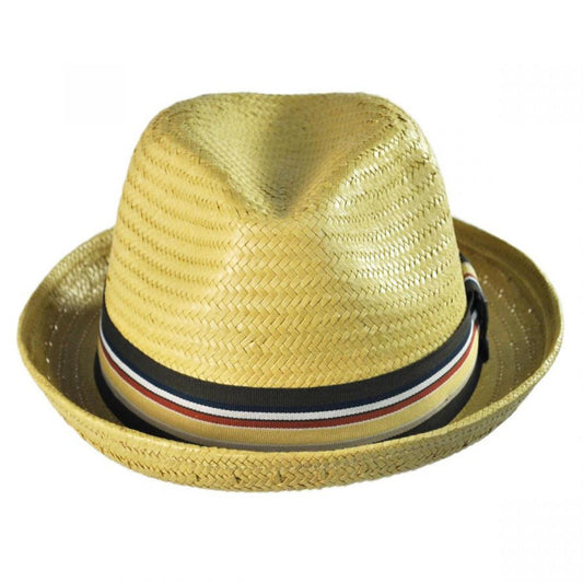 BRIXTON HATS | Castor Toyo Straw Fedora Hat - Tan | 128301 | front | TAN