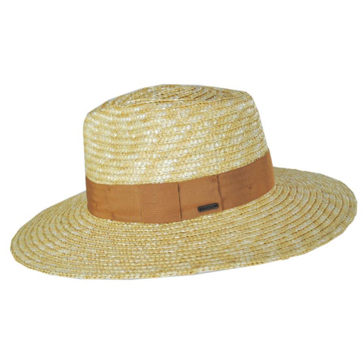 BRIXTON HATS | Joanna Wheat Straw Fedora Hat - Honey/Lion | 104012 | profile | HONEY/LION