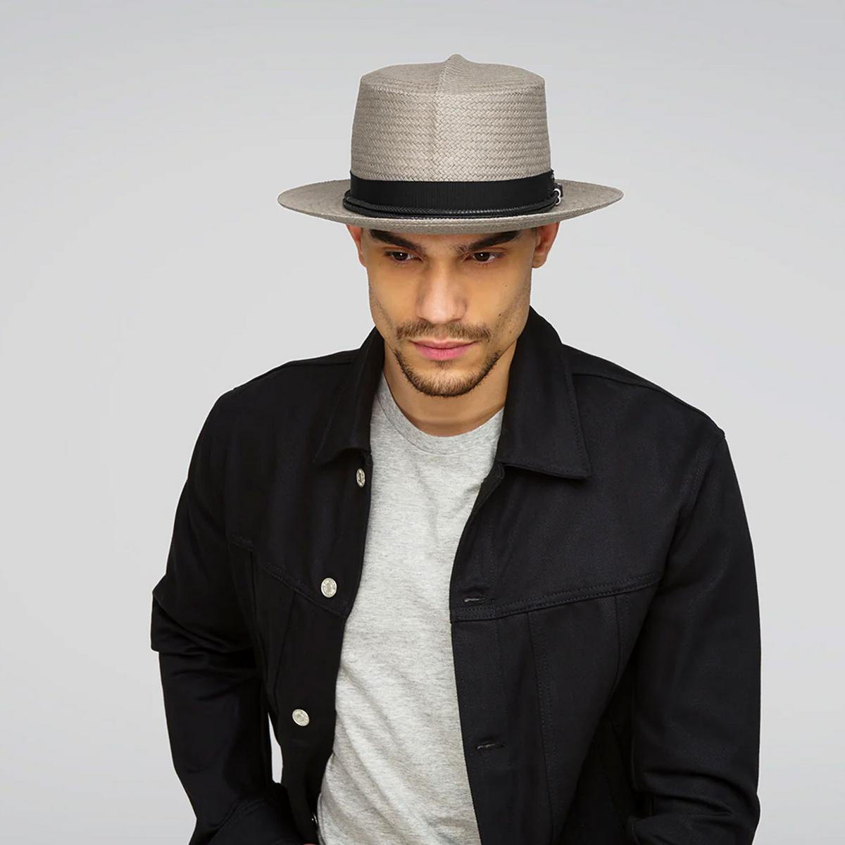 Bailey 1922 | Amaury Toyo Raindura Straw Fedora Hat | 127928 | lsmone | GRAPHITE