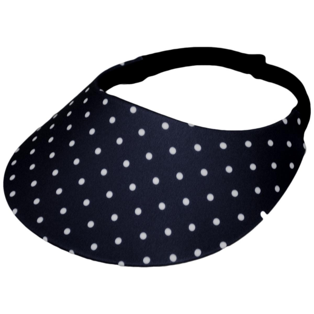 No Headache | Dots Midsize Visor | 195905 | lead | DOT BLACK N WHITE