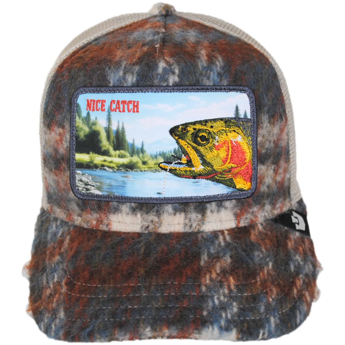 Goorin Bros | Down by the River Plaid Mesh Trucker Snapback Baseball Cap | 200744 | front | PLAID