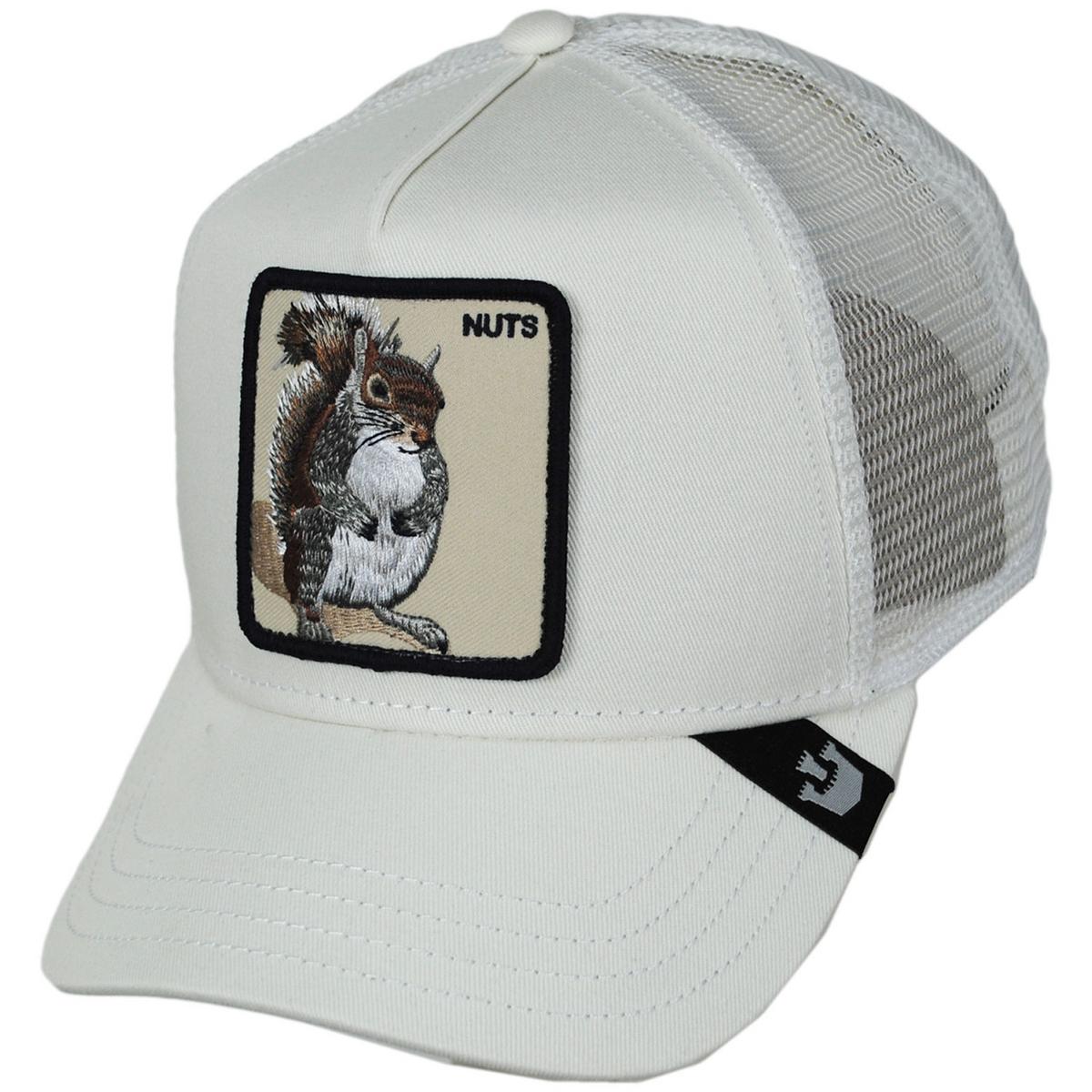 Goorin Bros | Squirrel Nuts Mesh Trucker Snapback Baseball Cap | 200491 | lead | WHITE
