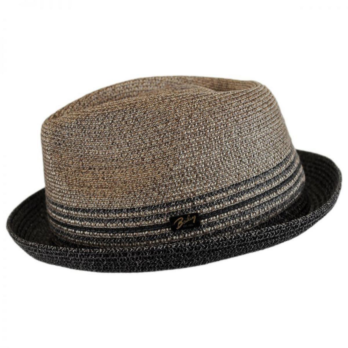 Bailey 1922 | Hooper Toyo Straw Blend Trilby Fedora Hat | 127777 | profile | CHARCOAL