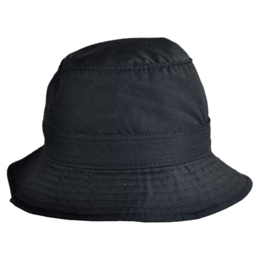 Hills Hats of New Zealand | Hydrotex Rain Bucket Hat | 401714 | front | BLACK