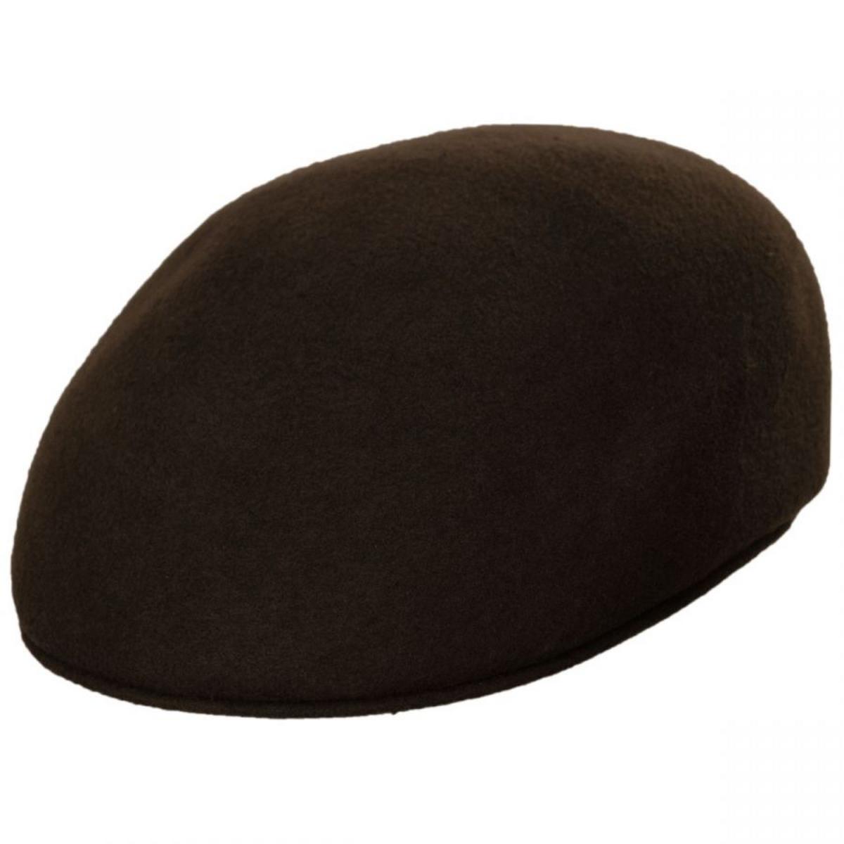 Bigalli | Wool Felt Ascot Cap | 161806 | lead | CHOCOLATE