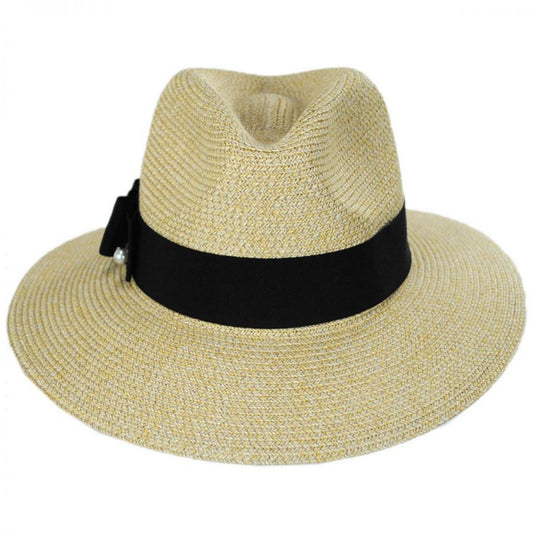 Betmar | Ellery Toyo Straw Fedora Hat | 101102 | front | NATURAL