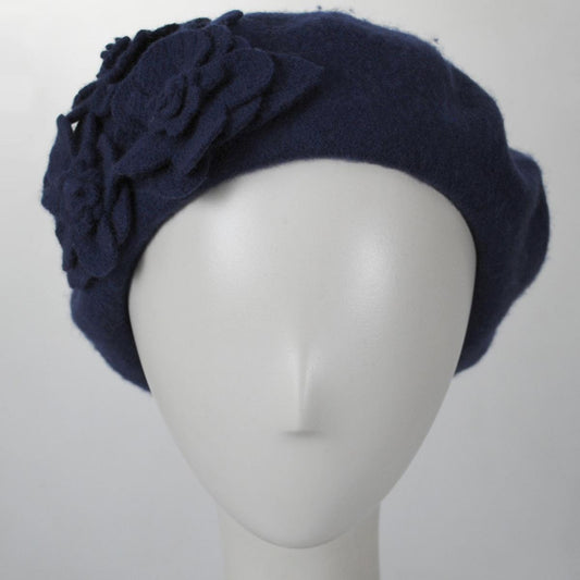 Fleur Wool Beret