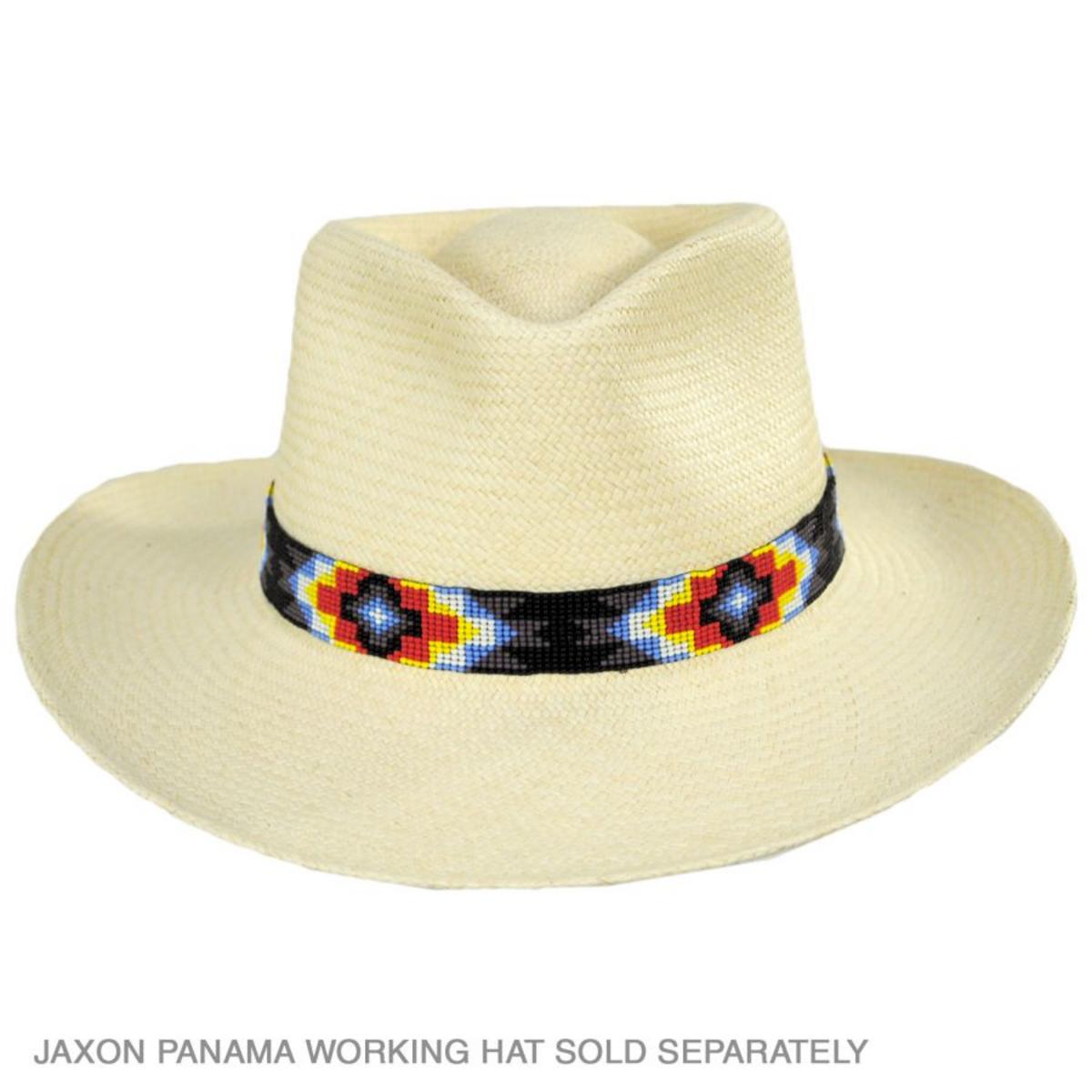 SunBody Hats | Diamond Geo Beaded Hat Band | 602626 | front | MULTI