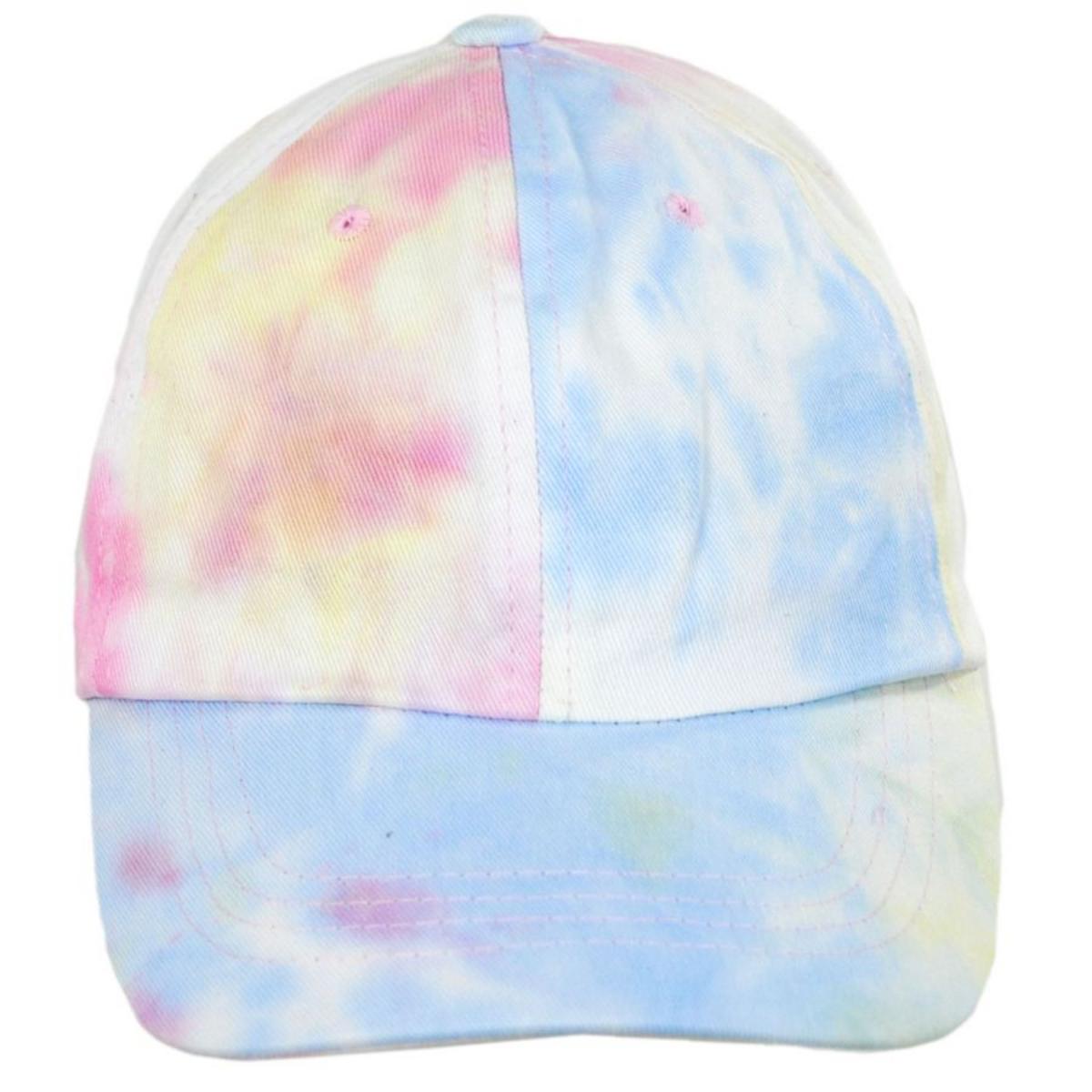Cappelli | Splash Tie Dye Cotton Baseball Cap Dad Hat | 200339 | front | PINK