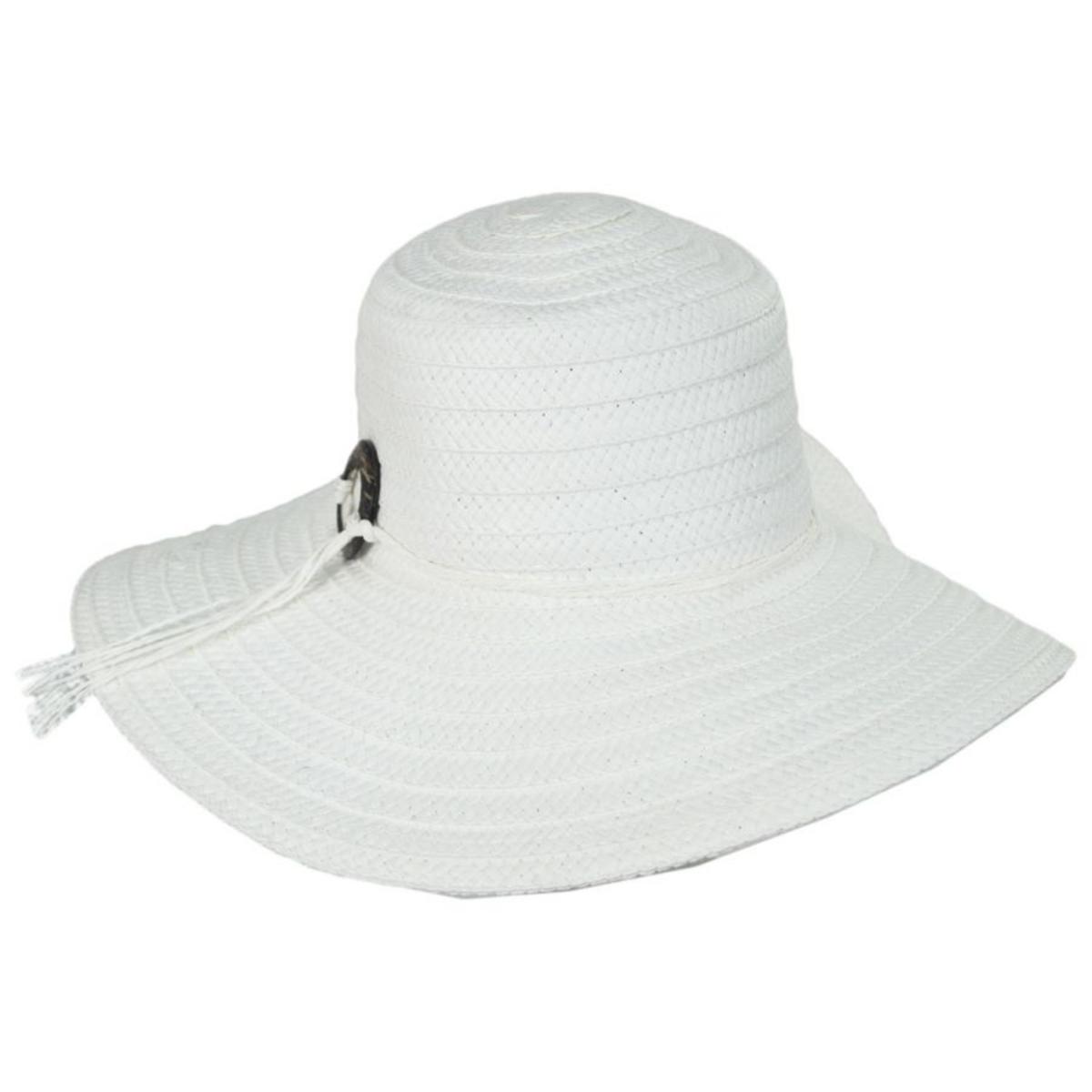 Cappelli | Perdido Toyo Braid Swinger Sun Hat | 101262 | lead | WHITE