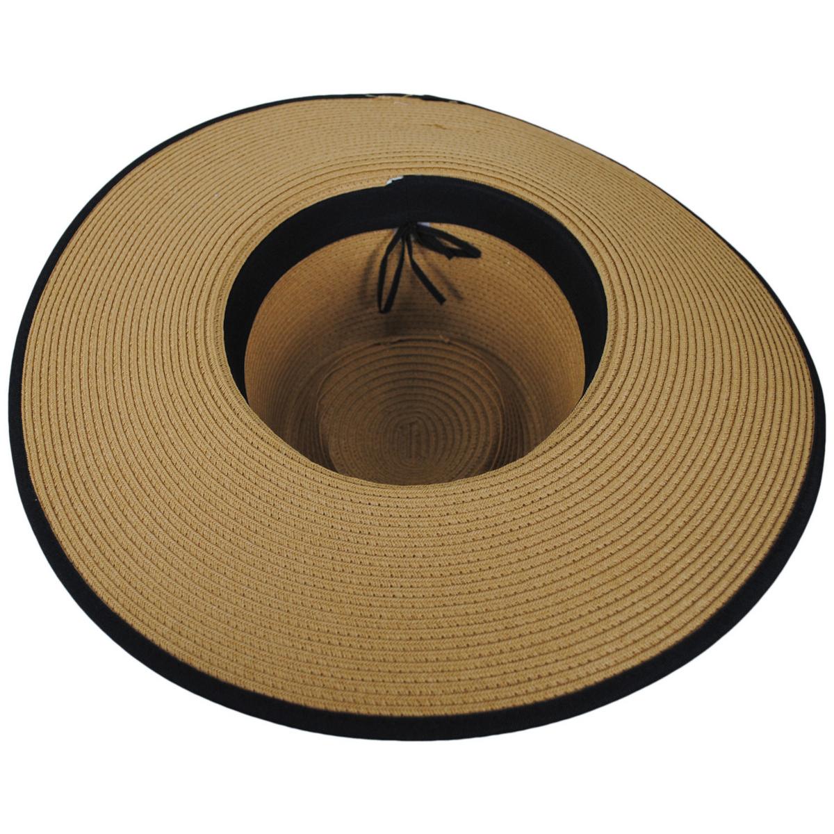 Jeanne Simmons | Peyote Toyo Straw Rancher Fedora Hat | 101701 | under | TAN