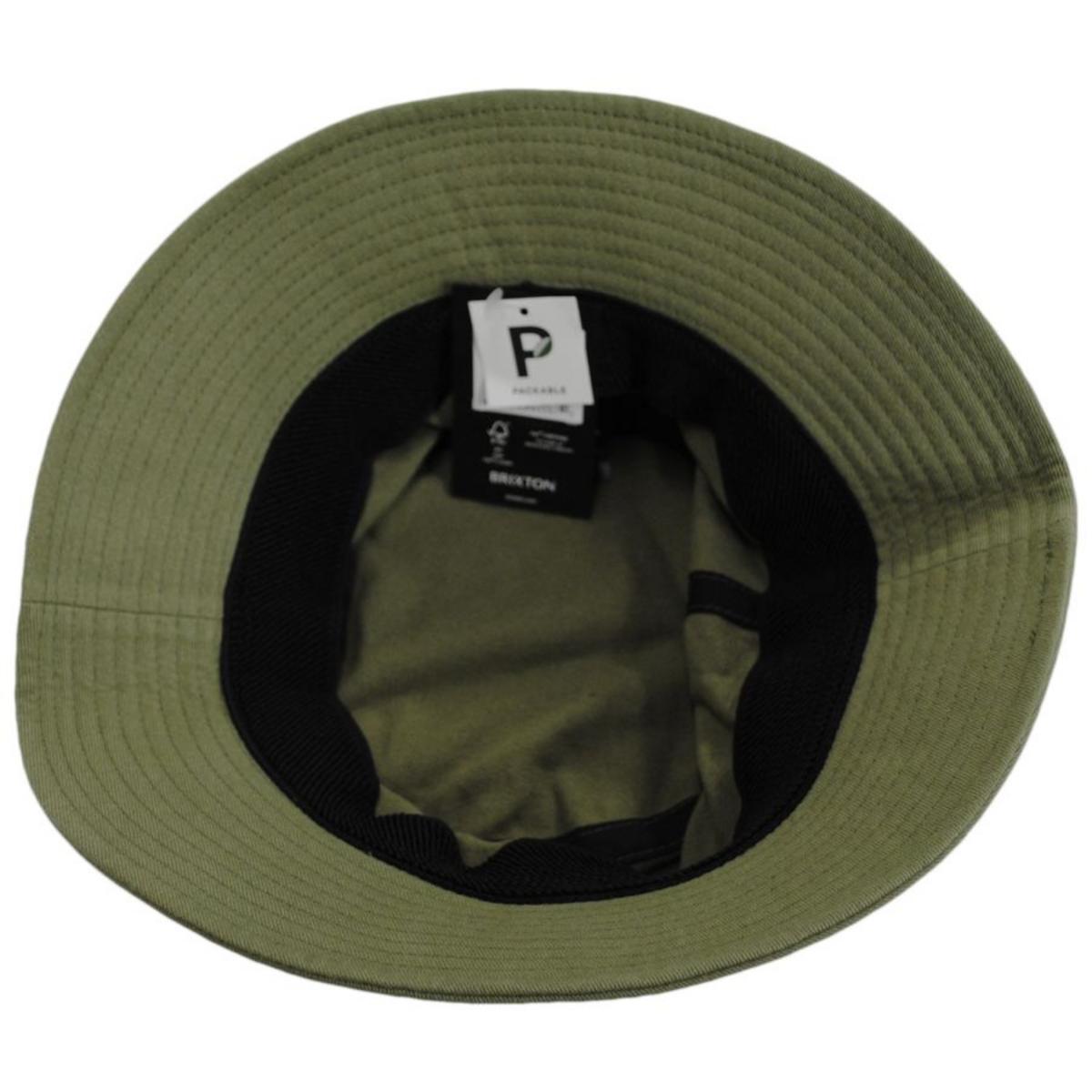 BRIXTON HATS | Beta Cotton Packable Bucket Hat - Standard Colors | 185525 | under | MILITARY OLIVE