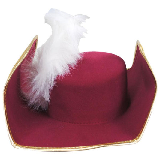 Disney | Peter Pan Captain Hook Hat | 190285 | front | RED/GOLD