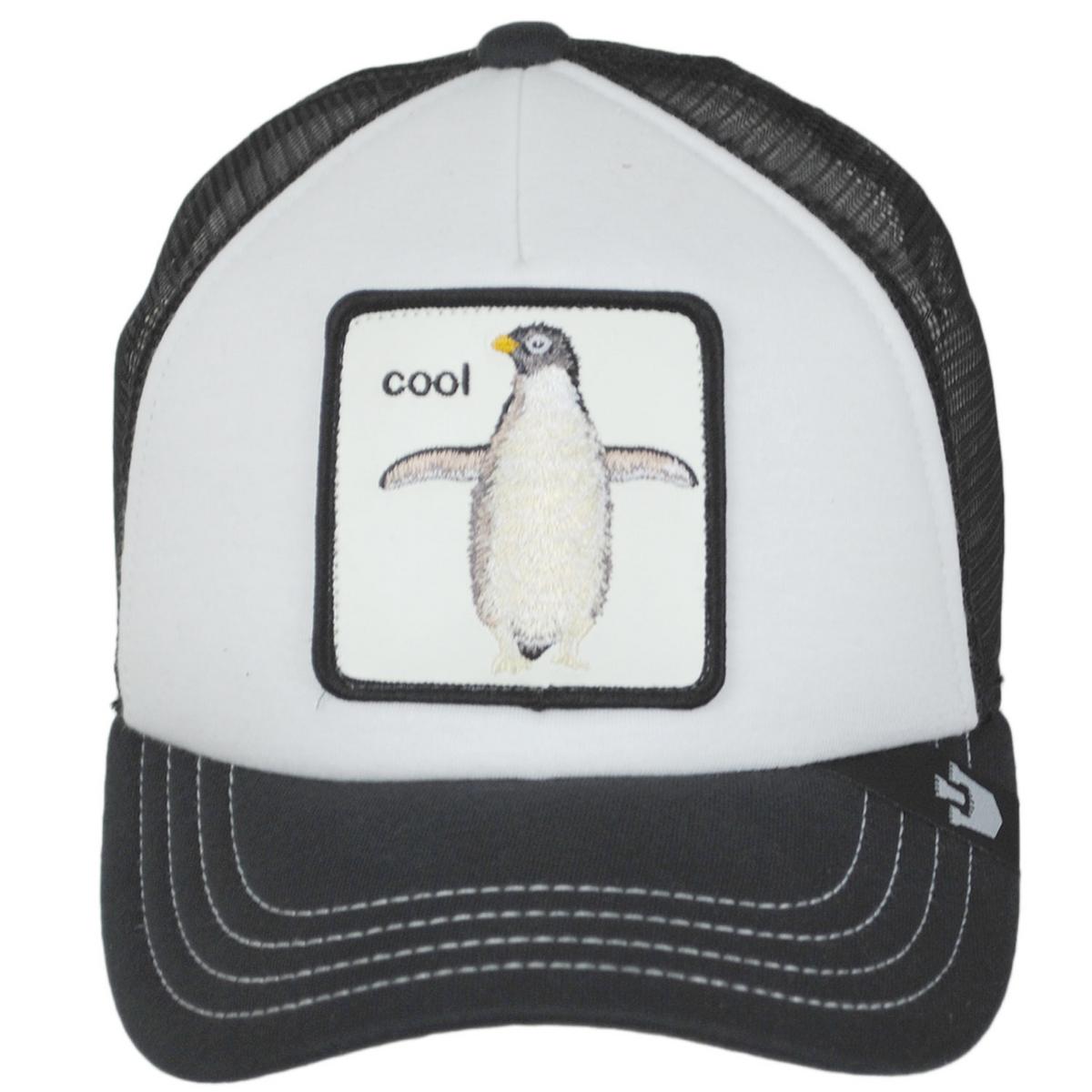 Goorin Bros | Kid's Tuxie Mesh Trucker Snapback Baseball Cap | 508919 | front | BLACK