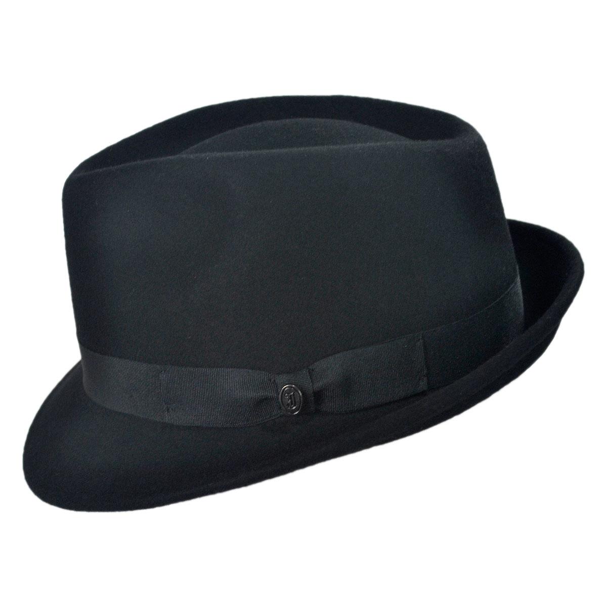 Wholesale Detroit Wool Felt Trilby Fedora Hat B2B Pre-Pack