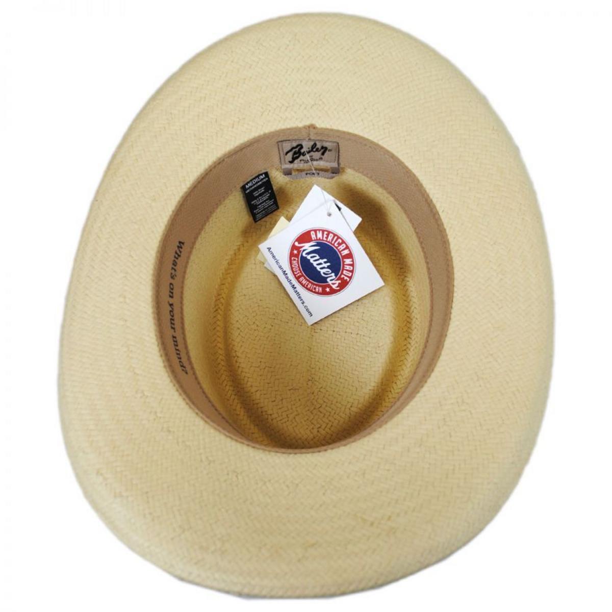 Bailey 1922 | Rockett Raindura Straw Gambler Hat | 127780 | under | TAN