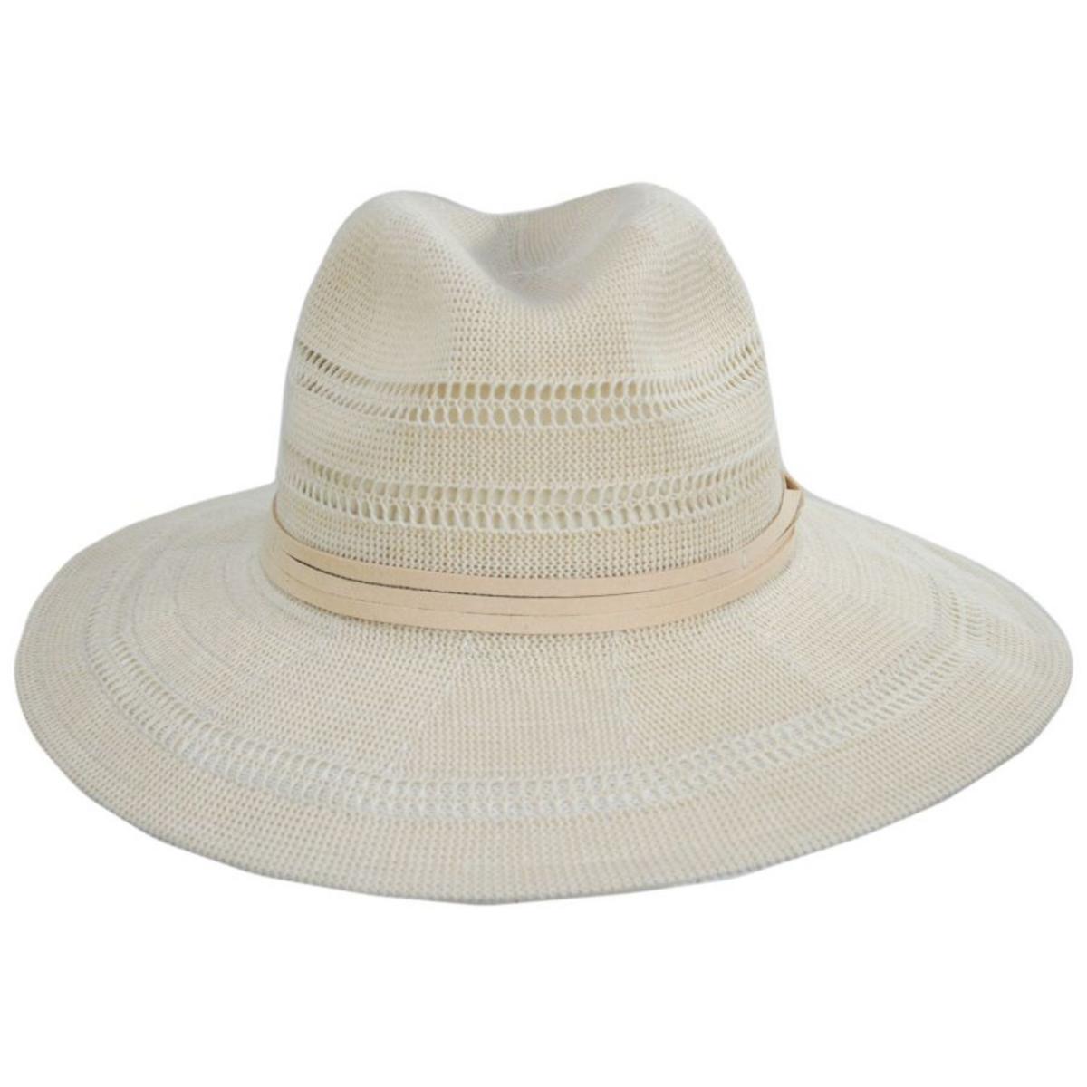 Scala | Felicity Knit Safari Fedora Hat | 106436 | front | NATURAL