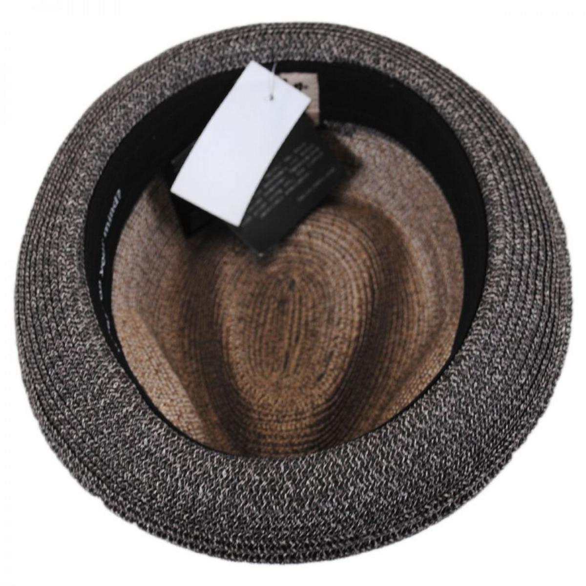 Bailey 1922 | Hooper Toyo Straw Blend Trilby Fedora Hat | 127777 | under | CHARCOAL