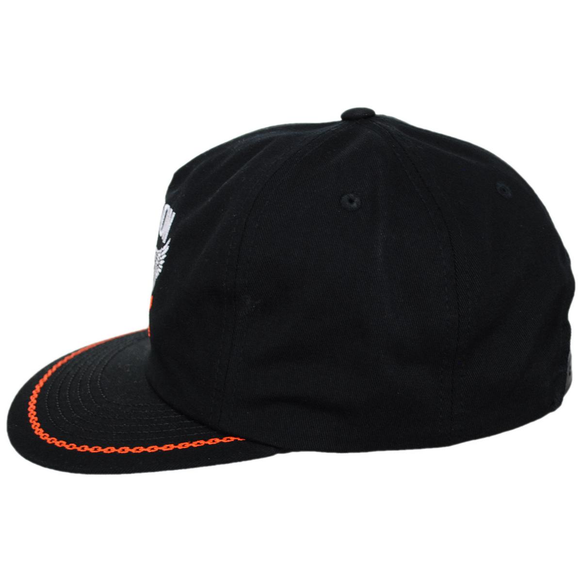 BRIXTON HATS | Waller Cotton HP Snapback Baseball Cap | 201876 | profile | BLACK