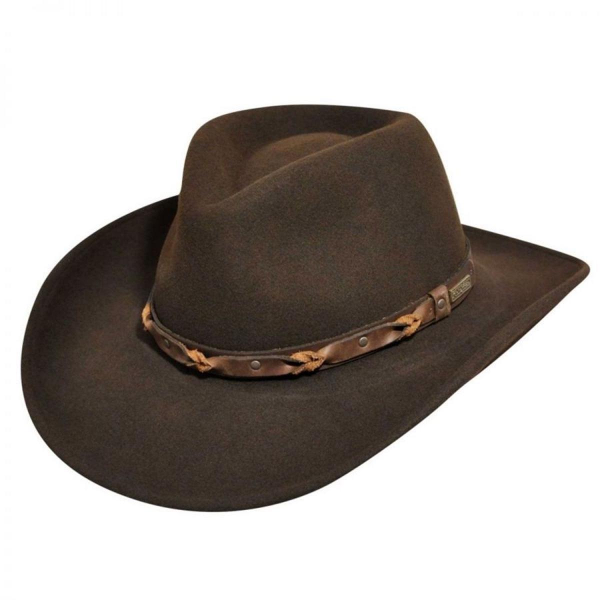 Bailey Western | Palisade Crushable Wool LiteFelt Western Hat | 130143 | lead | BEAVER