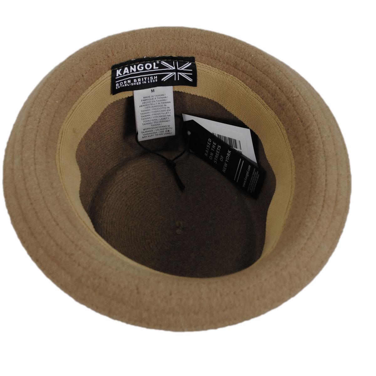 Kangol | Wool Mowbray Pork Pie Hat | 185745 | under | CAMEL