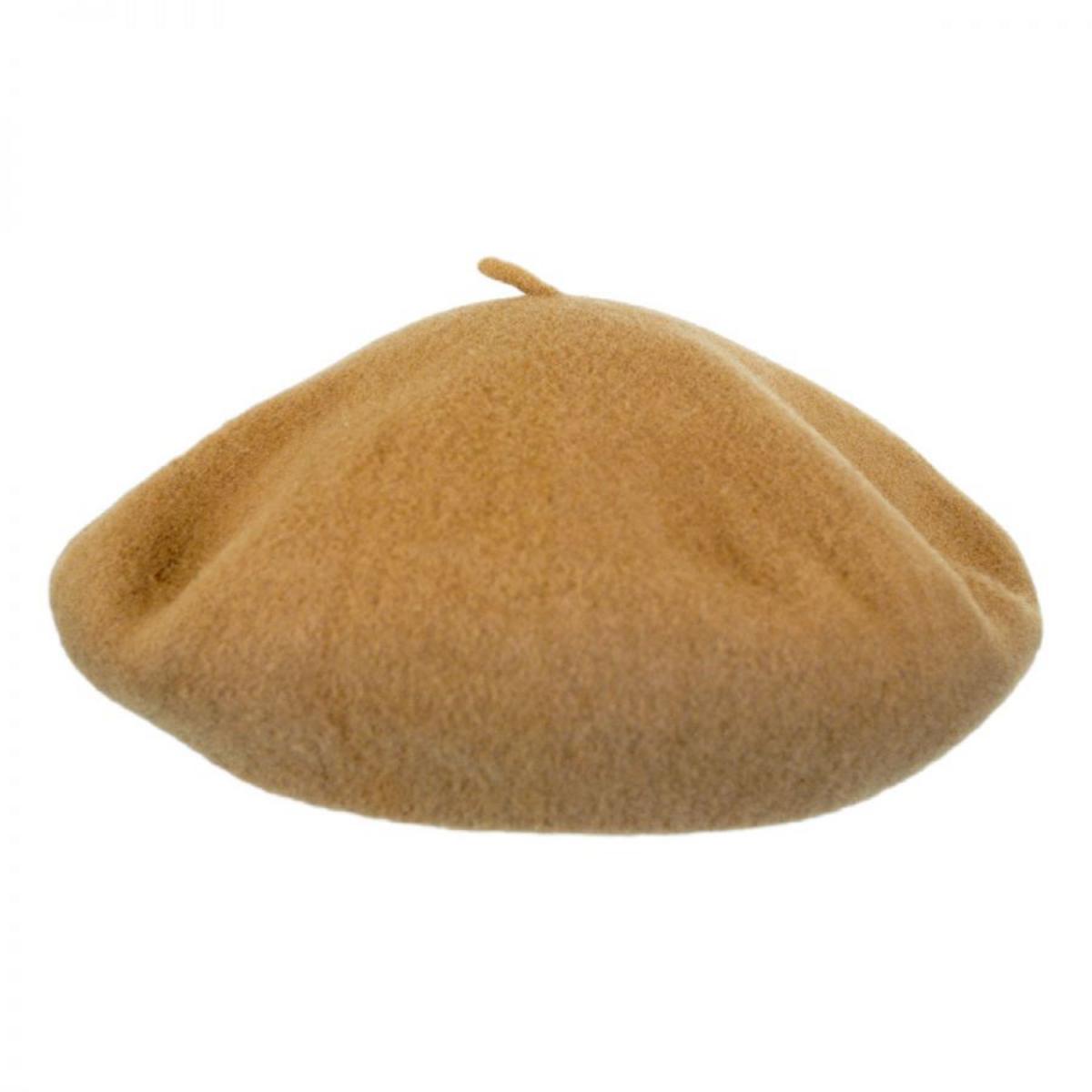 Kangol | Anglobasque Wool Beret | 150900 | lead | CAMEL