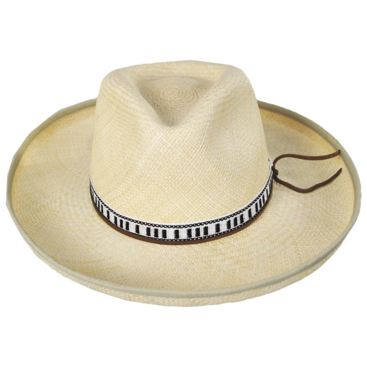 Bigalli | Huck Panama Straw Fedora Hat | 129236 | front | NATURAL