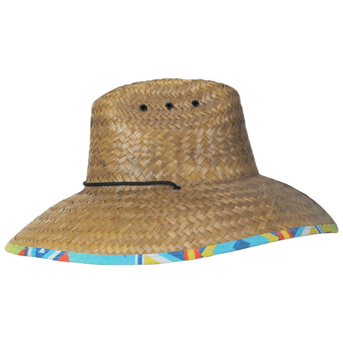 Dorfman Pacific | Queen Palm Straw Lifeguard Hat | 126362 | profile | NATURAL