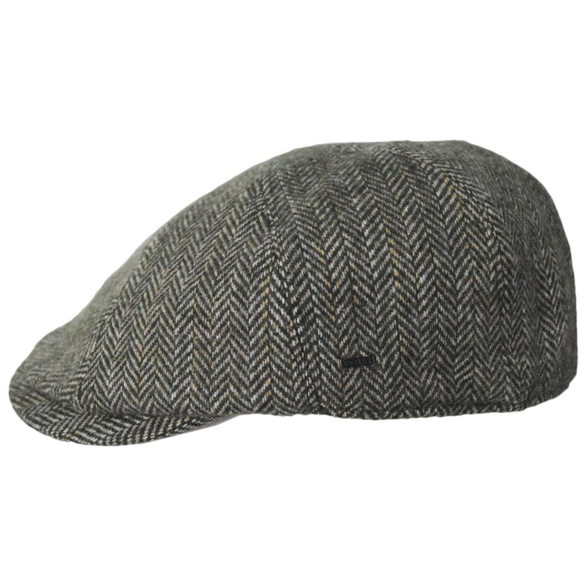 Bailey 1922 | Arley Wool Blend Herringbone 8 Panel Cap - Kelp | 167216FW24 | profile | KELP