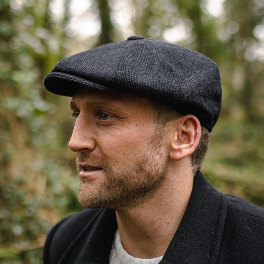 Jaxon Hats | Union Wool Blend Newsboy Cap | 167789 | lsmone | CHARCOAL
