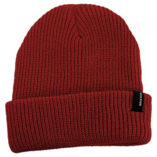 BRIXTON HATS | Heist Knit Beanie Hat | 502706 | lead | RED